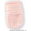 Kojenecká rukavice Baby Nellys Zimní pletené rukavičky sv. růžové