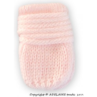 Baby Nellys Zimní pletené rukavičky sv. růžové – Zboží Mobilmania