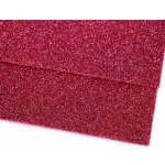 Pěnová guma Moosgummi 20x30cm, 750861 jednobarevná 14 růžová, tloušťka 1,9mm, s glitry – Zbozi.Blesk.cz