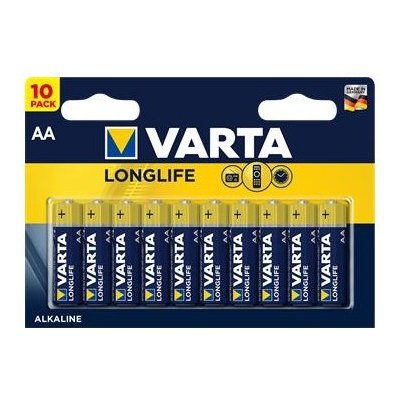 Varta Longlife AA 10ks 4008496525232 – Zbozi.Blesk.cz