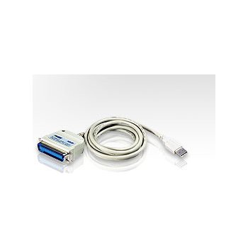 Aten UC1284B-AT USB 2.0 USB A Zástrčka - Centronics, 1,8m, šedý
