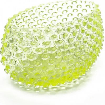 Váza - Mísa lodička velká - Ananas - Hobnail - uranová žluť – Hledejceny.cz