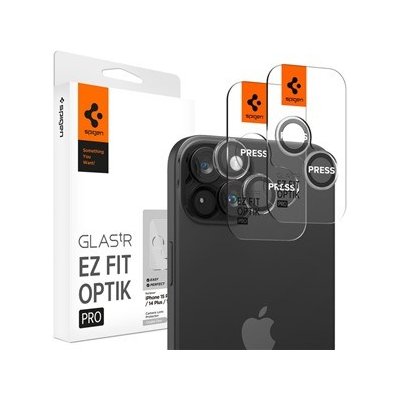 Spigen Glass tR EZ Fit Optik Pro 2 Pack, crystal clear - iPhone 15/15 Plus AGL06918 – Zboží Mobilmania