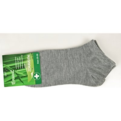 Pesail dámské zdravotní bambusové kotníkové ponožky šedé – Zboží Mobilmania