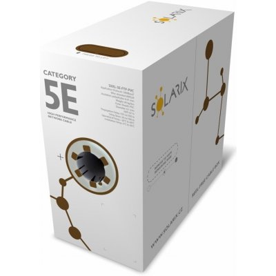 Solarix SXKL-5E-FTP-PVC-GY CAT5e FTP PVC, 305m, šedý – Hledejceny.cz