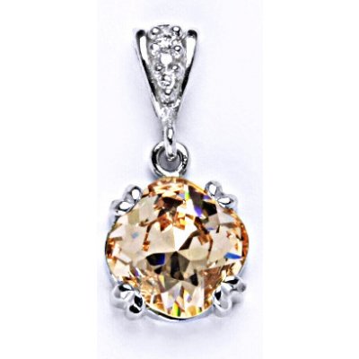 Čištín Přívěšek stříbrný se Swarovski krystalem light peach P 1225/2