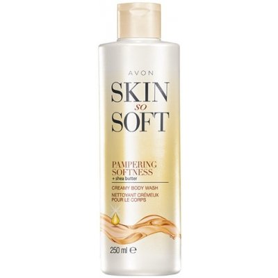 Avon Skin So Soft krémový sprchový gel s bambuckým máslem 250 ml