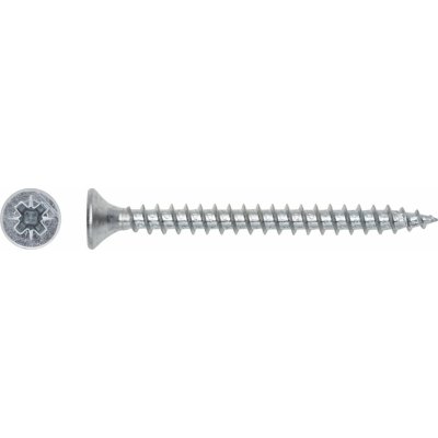 Uni vrut se zápustnou hlavou TX10 plný závit bíle pozink. 3x12 mm, 100 ks – Hledejceny.cz