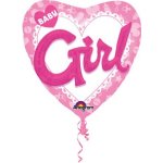 Foliový multi balonek Baby Girl 91 x 91 cm – Zboží Dáma