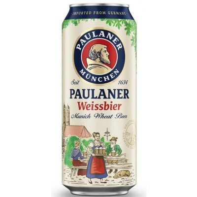 Paulaner Weizen 5,5% 0,5 l (plech) – Hledejceny.cz