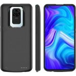 Pouzdro SES 3v1 Silikonové s externí baterií smart battery case power bank 3500 mAh Xiaomi Redmi Note 9 - černé 9118