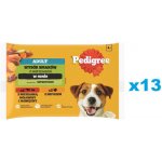 Pedigree Adult hovězí a jehněčí maso krůta a mrkev v omáčce 52 x 100 g – Hledejceny.cz