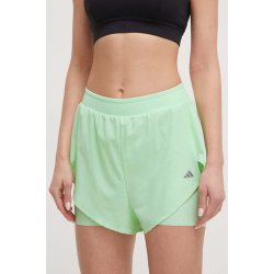 adidas Tréninkové šortky Performance hladké high waist IU1141 zelená