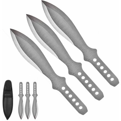 Chladné Zbraně Střední vrhací nože "HEAVY OSA SILVER" - 3 ks – Zboží Dáma