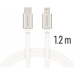 Swissten 71525203 USB 2.0, zástrčka C - zástrčka Lightning, opletený, 1,2m, stříbrný – Hledejceny.cz