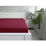 Xpose Jersey prostěradlo Exclusive bordové 90x200 – Sleviste.cz