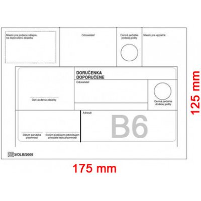 KRPA Obálky B6 125x175 mm doporučeně – Zboží Živě