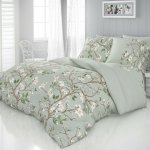 Kvalitex satén povlečení Jaro zelené 140x220 70x90 – Zboží Dáma