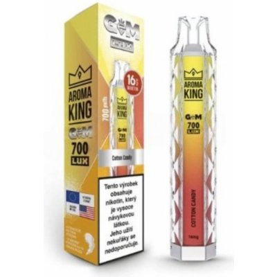 Aroma King Gem Lux Cotton Candy 16 mg 700 potáhnutí – Zboží Mobilmania