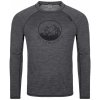 Pánské sportovní tričko Kilpi pánské termoprádlo z merino vlny MAVORA TOP-M tmavě šedá