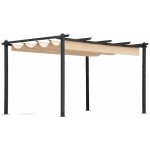 Zahradní pergola MultiGarden DN-FG-632-3 3x4 m se stahovacím zastíněním- béžová – Zboží Mobilmania