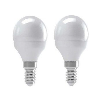 FSL LED žárovka Mini Globe 5,5W E14 teplá bílá 2 pack