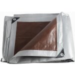 Springros Krycí plachta s oky 4 x 4 m extra silná 210g PE stříbrná PROTECT GA2145-XG – Sleviste.cz