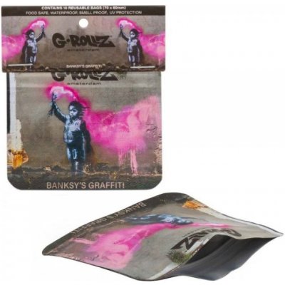 G-Rollz banksy's graffiti zip sáček 70 x 60 mm – Zboží Dáma