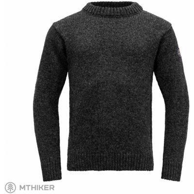 Devold vlněný svetr Nansen Wool Sweater anthracite – Zboží Mobilmania