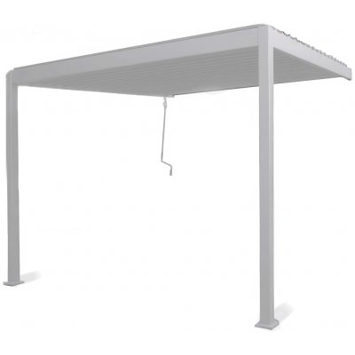 Gutroof Terasová pergola ke stěně 3x3 Premium Wall bílá – Zboží Dáma