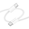 usb kabel Borofone BX103 Typ C na Typ C - 60W, 3A, 1m, bílý