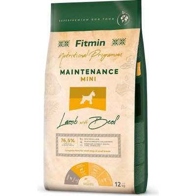 Fitmin dog mini maintenance lamb beef 12 kg