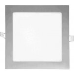 Ecolite LED-WSQ-12W/27/CHR Chromový vestavný LED panel 175x175mm 12W teplá bílá