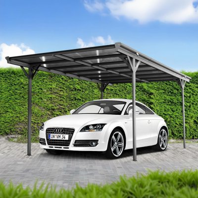 BestBerg Přístřešek na auto BBCP-CH500 15,3 m² 503 x 305 x 232 cm antracit/šedá – Hledejceny.cz