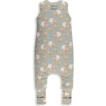 Sleepee spací pytel s nohavicemi Vintage Animals Sky Blue Cream – Sleviste.cz