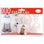 Aladine Vyřezávací šablony a razítka Duo Clear 8 ks Automat na bonbony – Hledejceny.cz