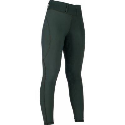 HKM Jezdecké legíny Jil High Waist s gripem dámské olive green – Zboží Dáma