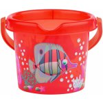 Androni Kyblík rybičky průhledný 13 cm červený – Hledejceny.cz