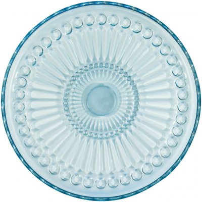 GREEN GATE Skleněný talíř Alice Pale Blue 18,5 cm, modrá barva, sklo – Zboží Dáma