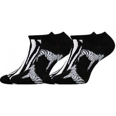 Boma dámské vzorované ponožky 2 páry Duo 01 zebra – Zboží Mobilmania