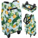 Verk nákupní taška vozík s kolečky vodotěsná s kapsou ananas – Zboží Mobilmania