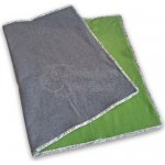 SpokojenéMorče Fleecová podložka SpokojenéMorče 115 x 55 cm šedá/zelená – Zbozi.Blesk.cz
