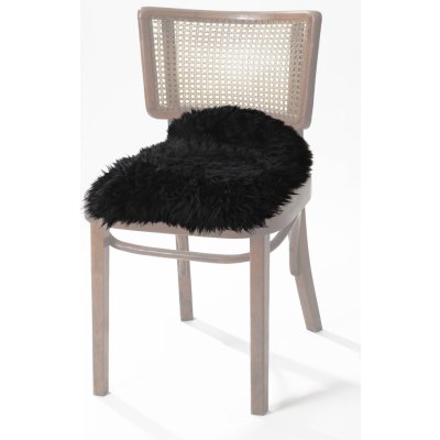 Wooline podsedák ovčí kůže 29 x 44 cm černý – Sleviste.cz