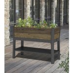 KETER KETER Deco Elevated Garden Bed Květináč 156 x 113 x 47 cm, walnut – Zboží Mobilmania