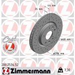 Brzdový kotouč ZIMMERMANN 200.2534.52 | Zboží Auto