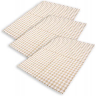 HOME ELEMENTS káro 50x70 cm Béžové 3 ks – Hledejceny.cz