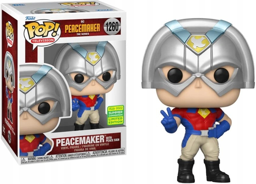 Funko Pop! Television DC Peacemaker With Peace Sign 1260