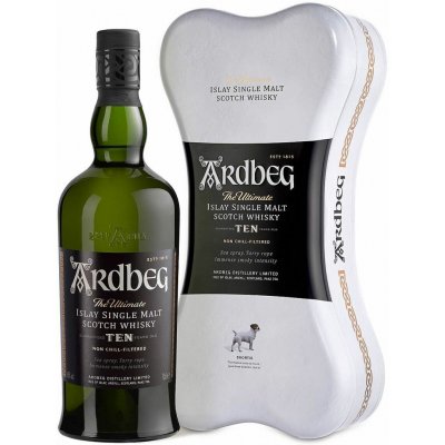 Ardbeg the Ultimate TEN & the Bone box 10 Y.O. 46% 0,7 l (kazeta) – Hledejceny.cz