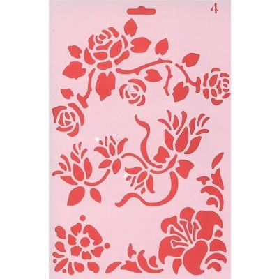 Fandy Šablona květy 17x26 cm – Hledejceny.cz