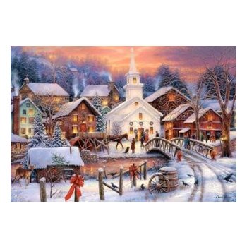 Castorland Zasněžená vánoční vesnička 1000 dílků